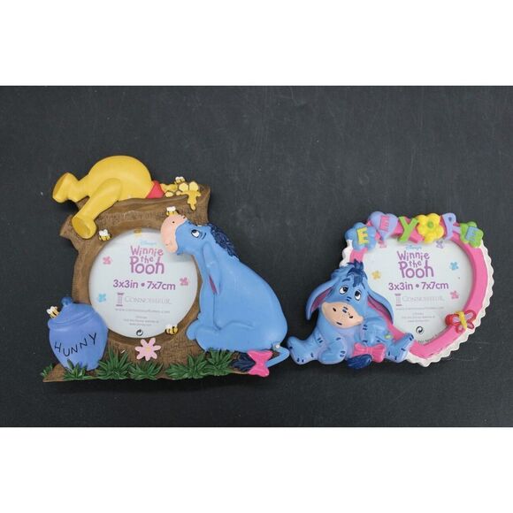 Disney Winnie The Pooh Eeyore Picture Frames Lot Of 2 - Picture 1 of 9